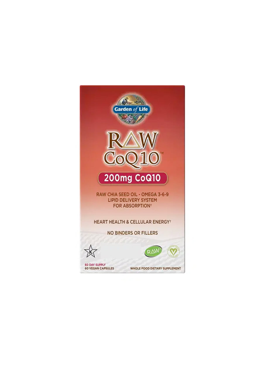 Garden of Life Raw CoQ10 200mg 60 Kapslar