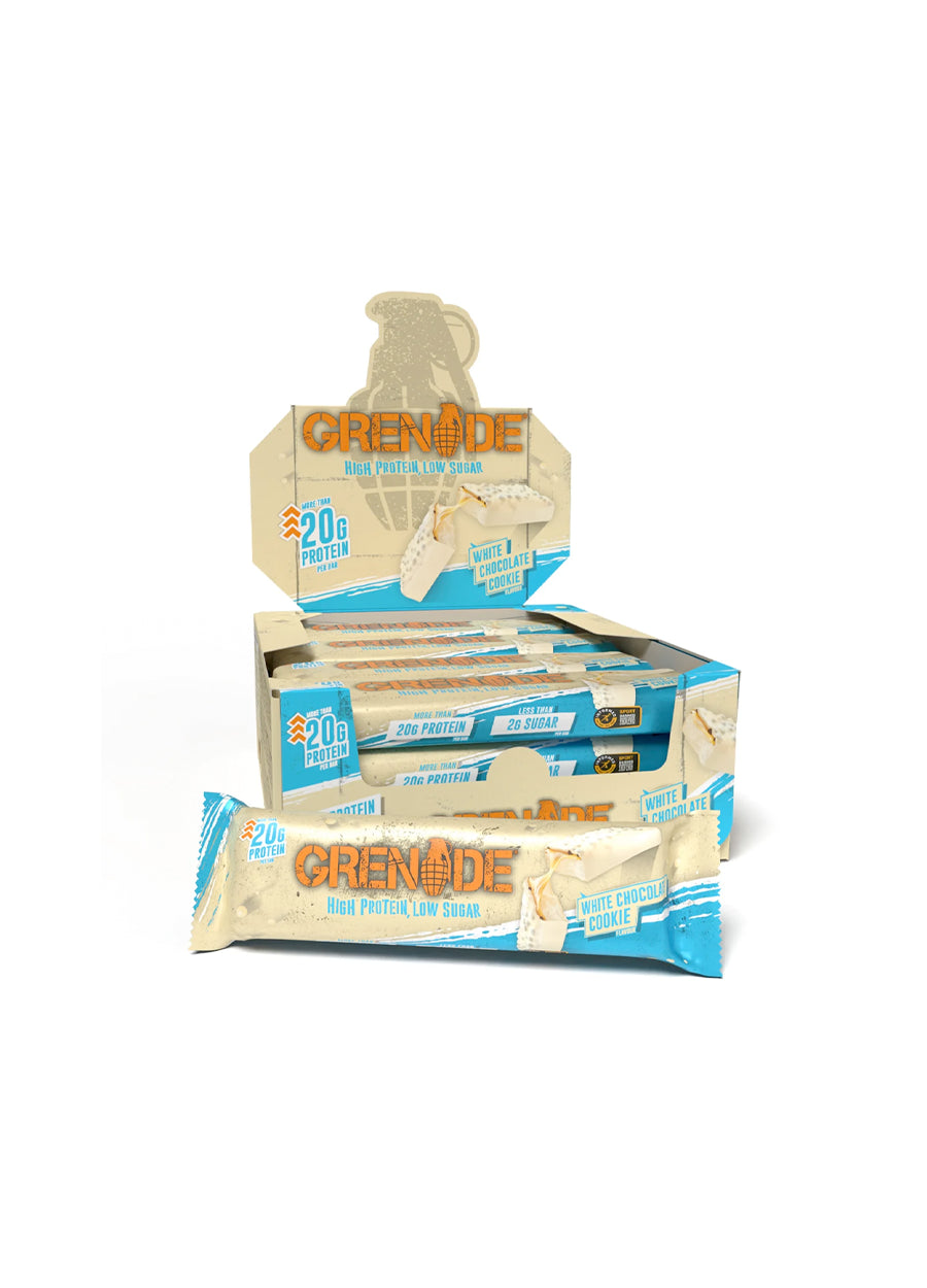 Grenade Protein Bars 12 x 60g White Chocolate Cookie