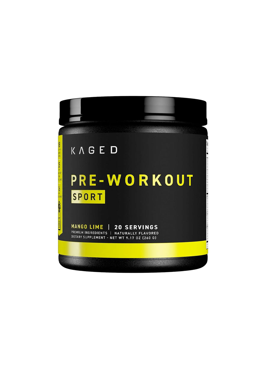 Kaged Pre-Workout Sport pulverburk, Mango Lime-smak, 272 g