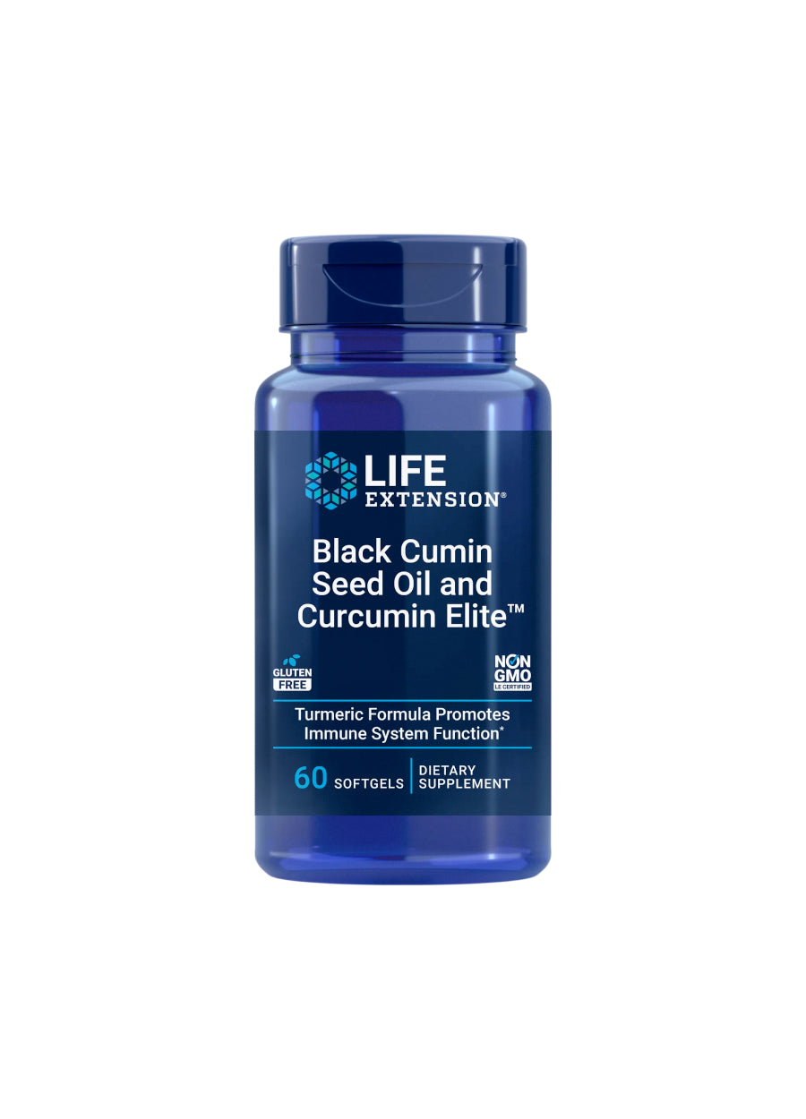 Life Extension Black Cumin Seed Oil and Curcumin Elite Turmeric Extract 60 Kapslar