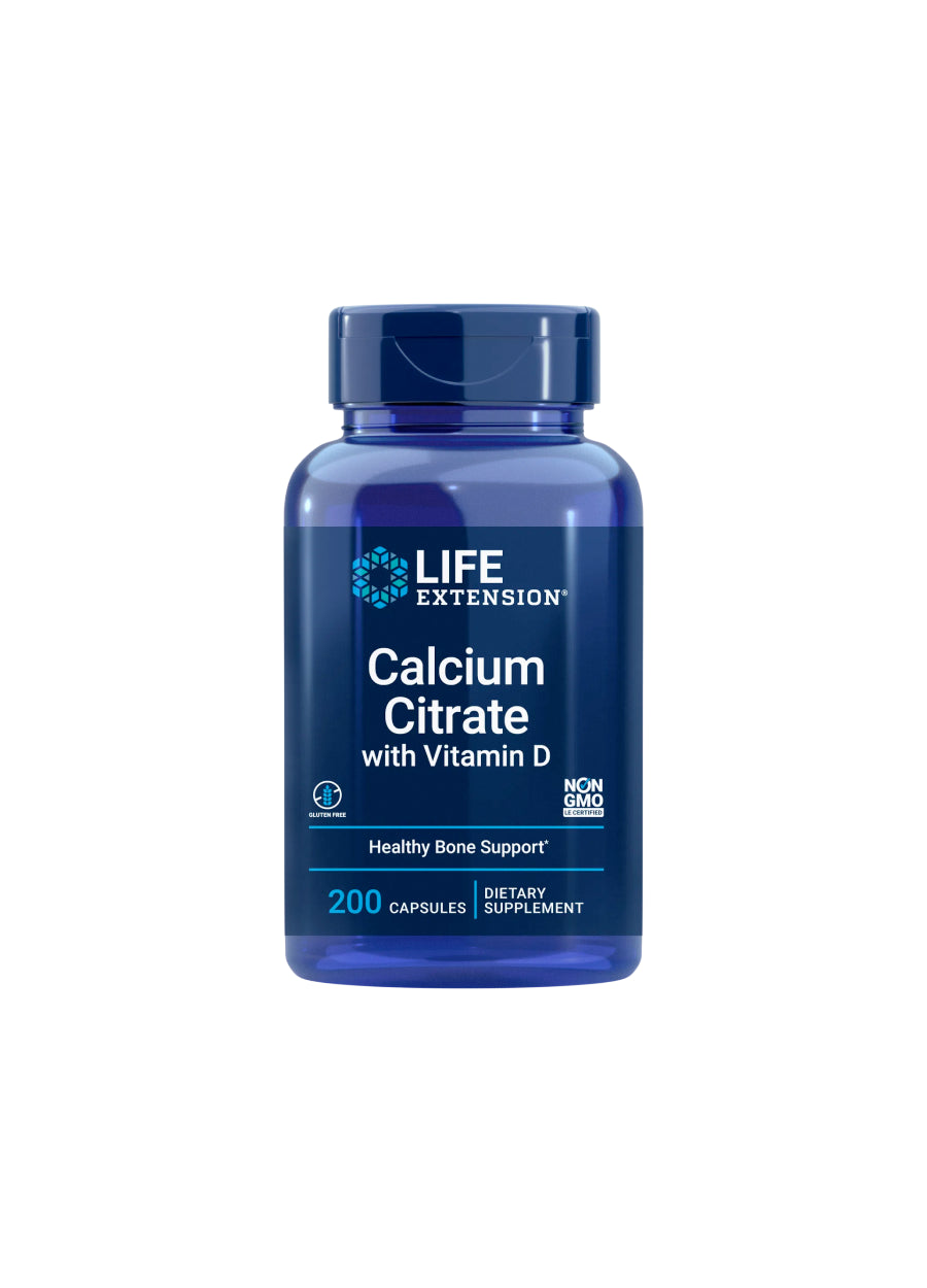 Life Extension Calcium Citrate with Vitamin D 200 Kapslar