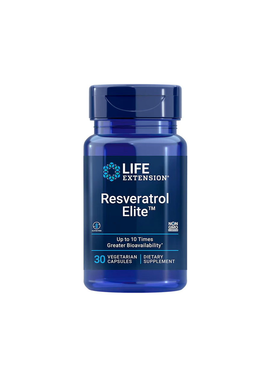 Life Extension Resveratrol Elite 30 Kapslar Framsida