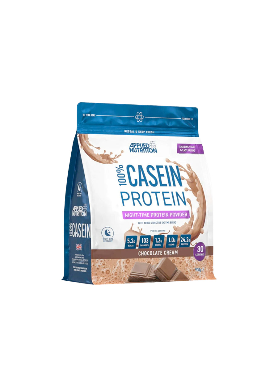 Applied Nutrition 100% Casein Protein Kaseinprotein 900g Chocolate Cream Framsida