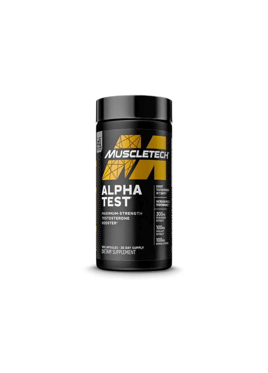 MuscleTech Alpha Test 120 Kapslar Framsida