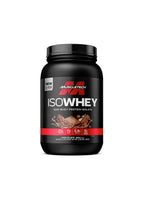 MuscleTech Iso Whey proteinpulver i svart burk, röd etikett, vanilj, 907 g