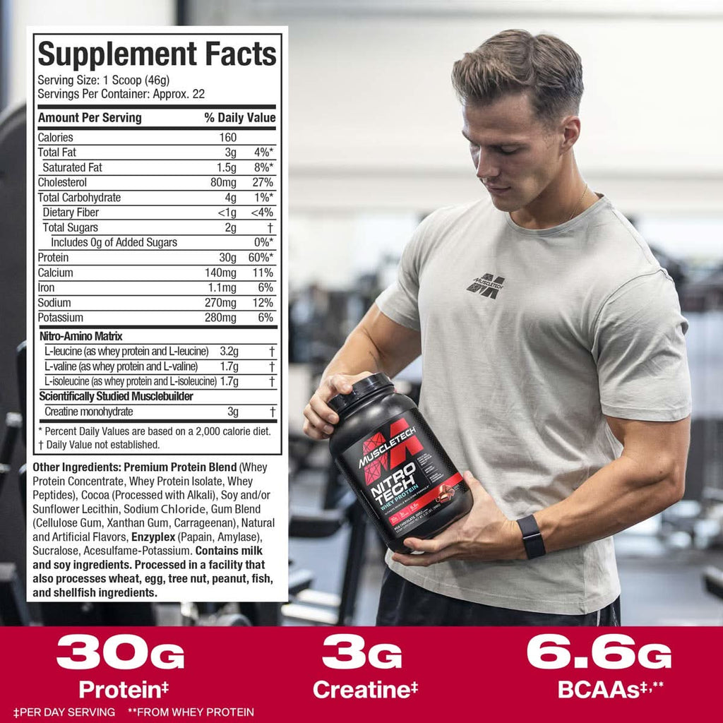 MuscleTech Nitro-Tech 908g Innehåll