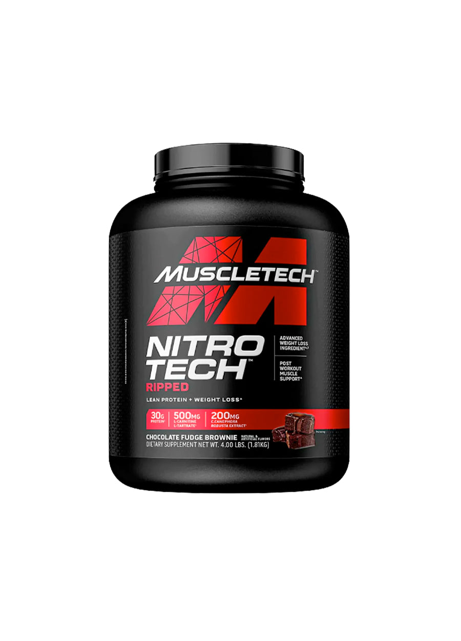 MuscleTech Nitro-Tech Ripped 1870g Chocolate Brownie Framsida