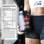 MuscleTech Nitro-Tech Ripped burk sedd tillsammans med “Supplement Facts”