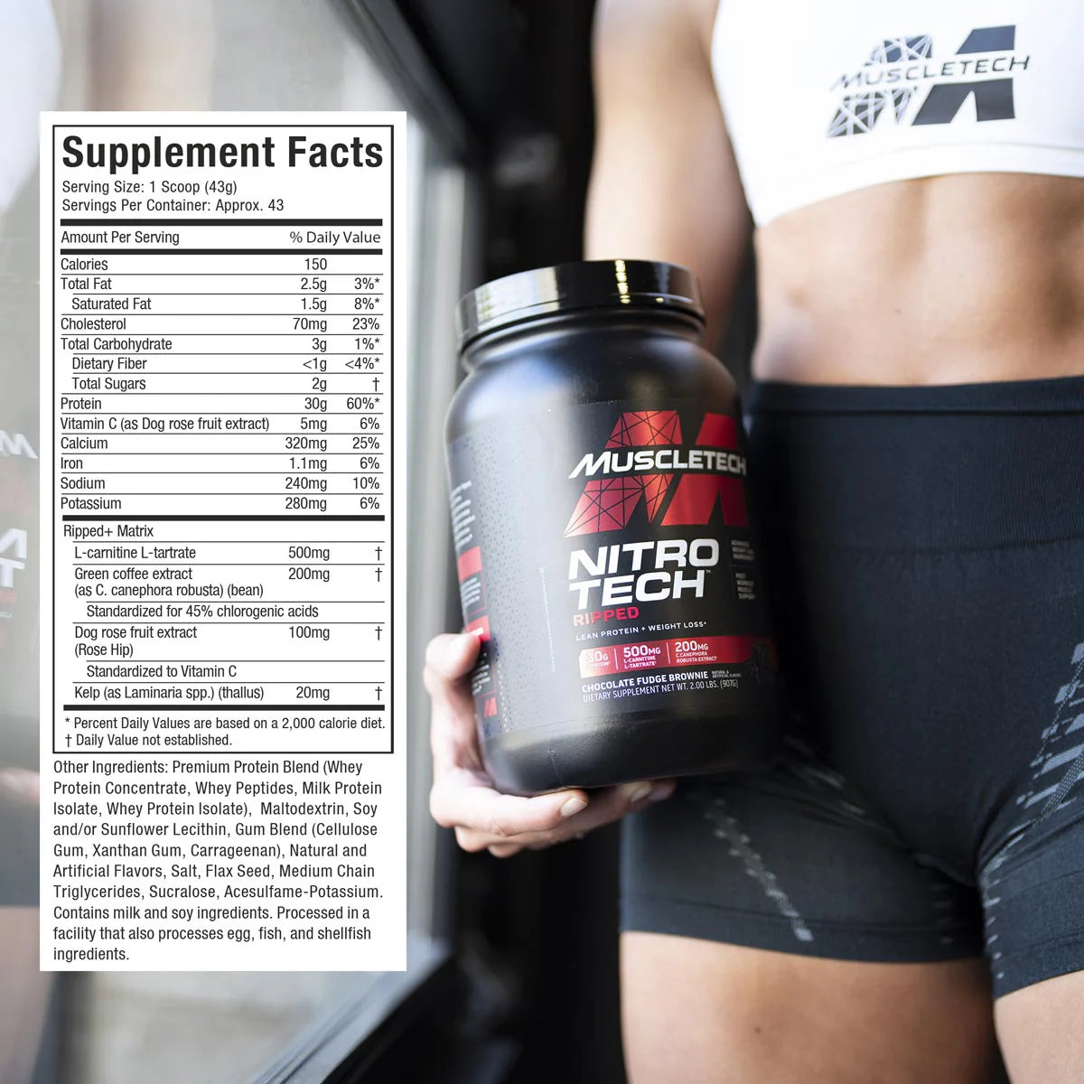 MuscleTech Nitro-Tech Ripped 1870g Innehåll