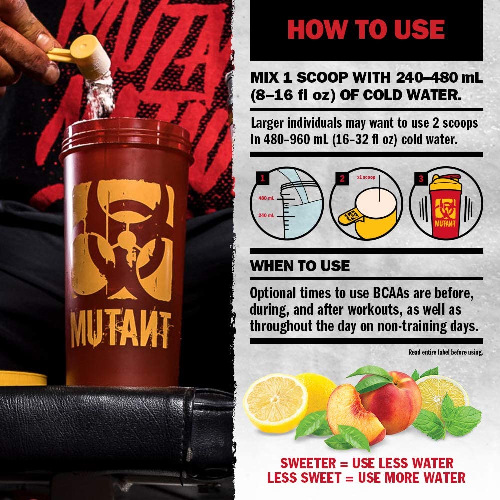 Mutant BCAA 9.7 348g instruktioner