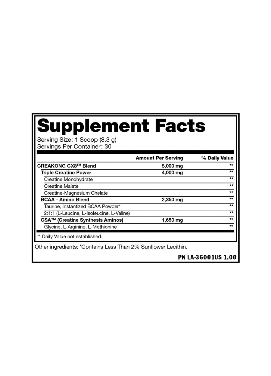 Mutant Creakong CX8 Unflavored 249g Innehåll