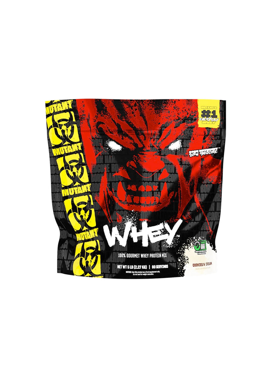 Mutant Whey 2,27kg Cookies & Cream Framsida