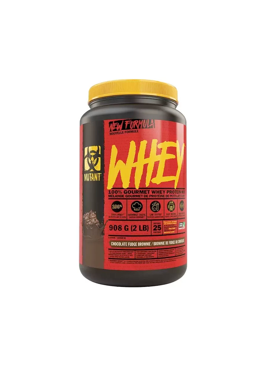 Mutant Whey 908g Chocolate Fudge Brownie Framsida