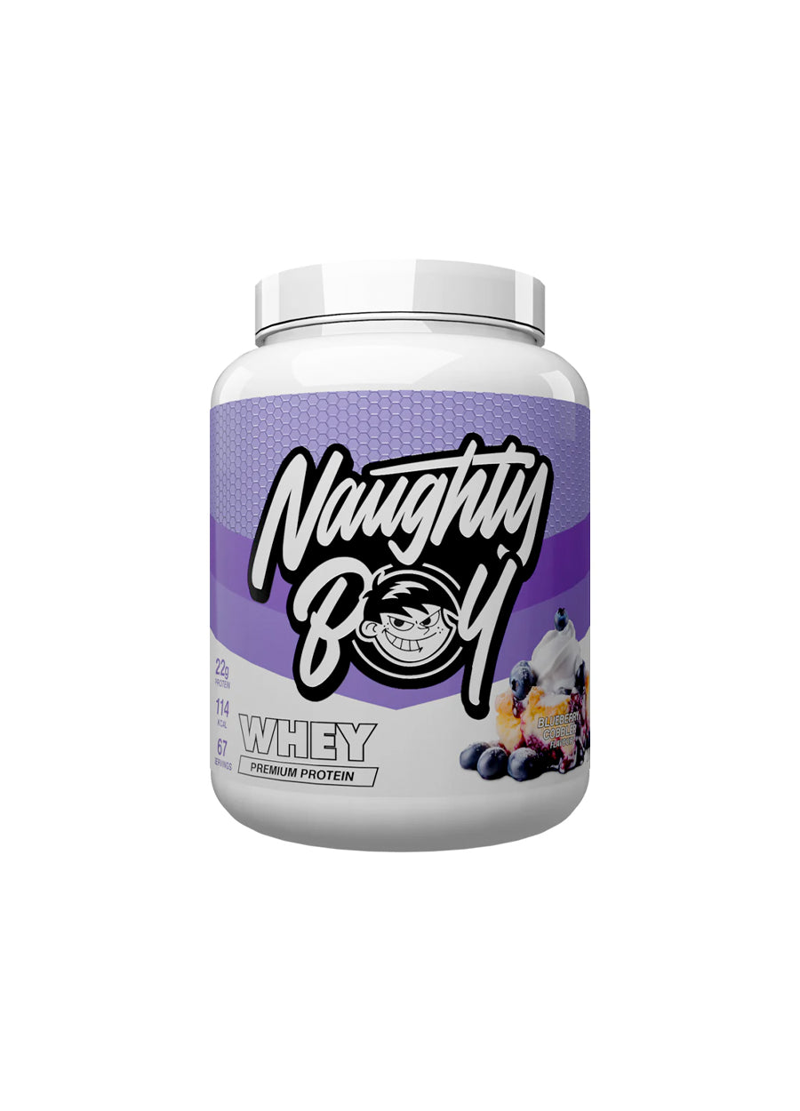 Naughty Boy Advanced Whey 2010g Blueberry Cobbler Framsida