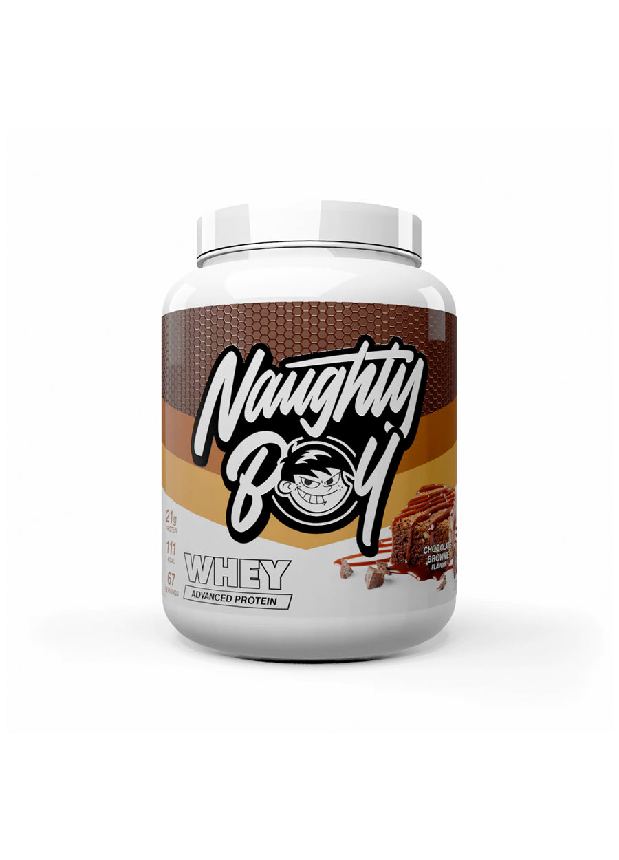 Naughty Boy Advanced Whey 2010g Chocolate Brownie Framsida