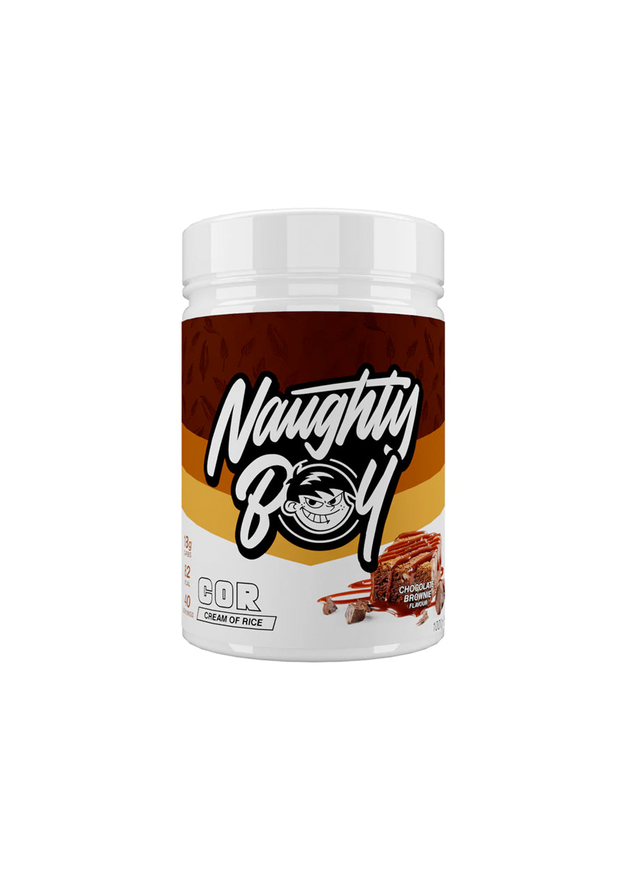 Naughty Boy Cream of Rice 1000g Chocolate Brownie Framsida