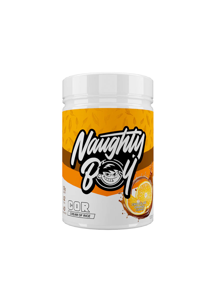 Naughty Boy Cream of Rice 1000g Chocolate Orange Framsida