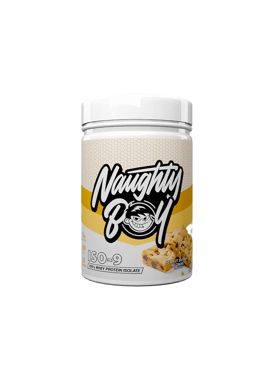 Naughty Boy Iso-9 Vassleisolat 900g Peanut Butter Blondie Framsida