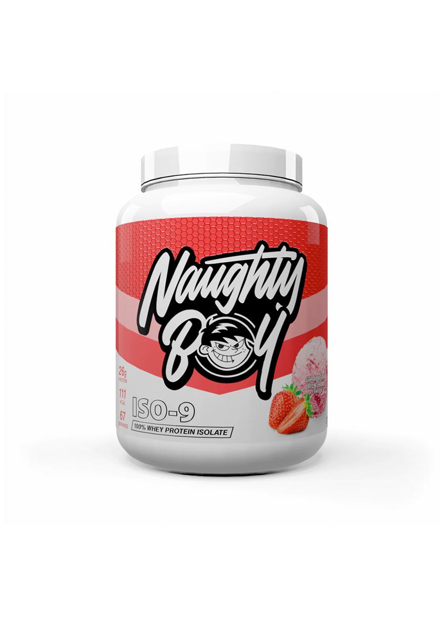 Naughty Boy Iso-9 Vassleisolat 2010g Strawberry Milkshake Framsida