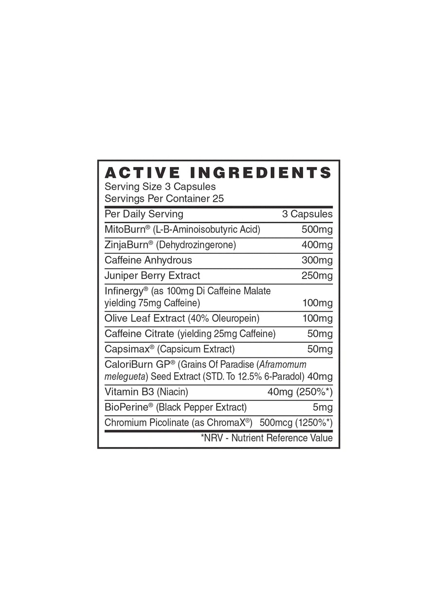 Naughty Boy The Drip Fettförbrännare 75 Kapslar Innehåll