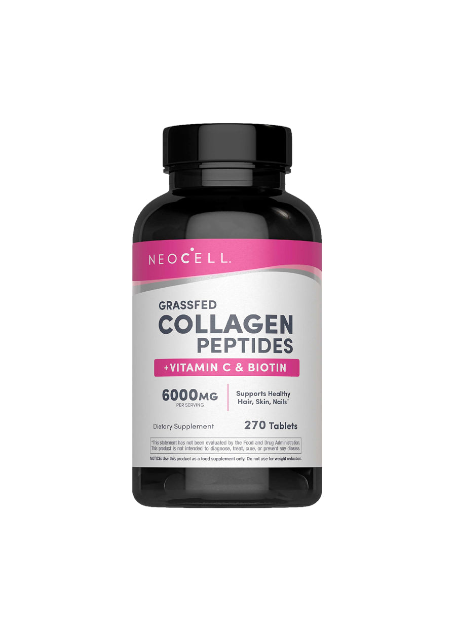 NeoCell Grassfed Collagen Peptides + Vitamin C & Biotin 270 Tabletter