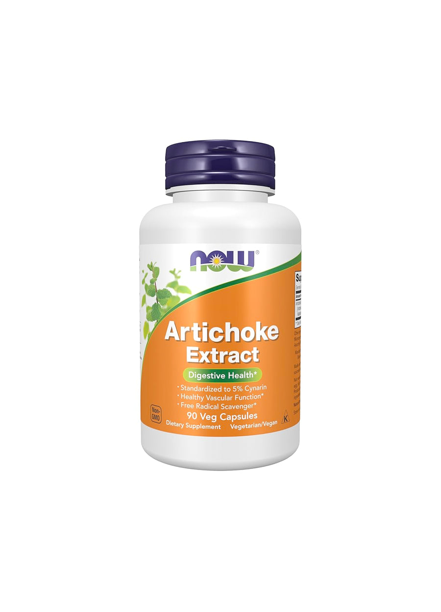 NOW Foods Artichoke Extract 450mg 90 Kapslar Framsida