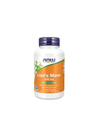 NOW Foods Lion's Mane 500 mg kapselburk med blå lock och vit etikett