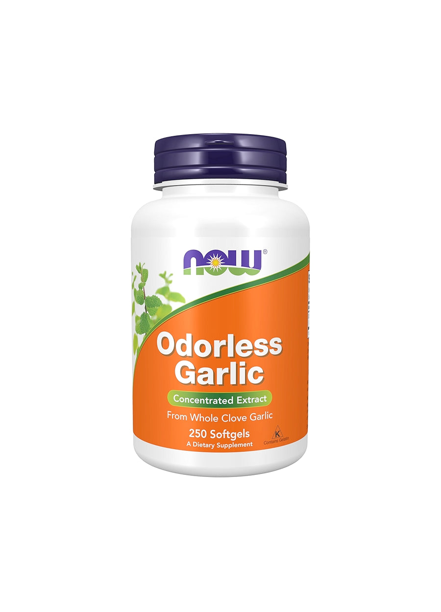 NOW Foods Odorless Garlic 250 Kapslar Framsida