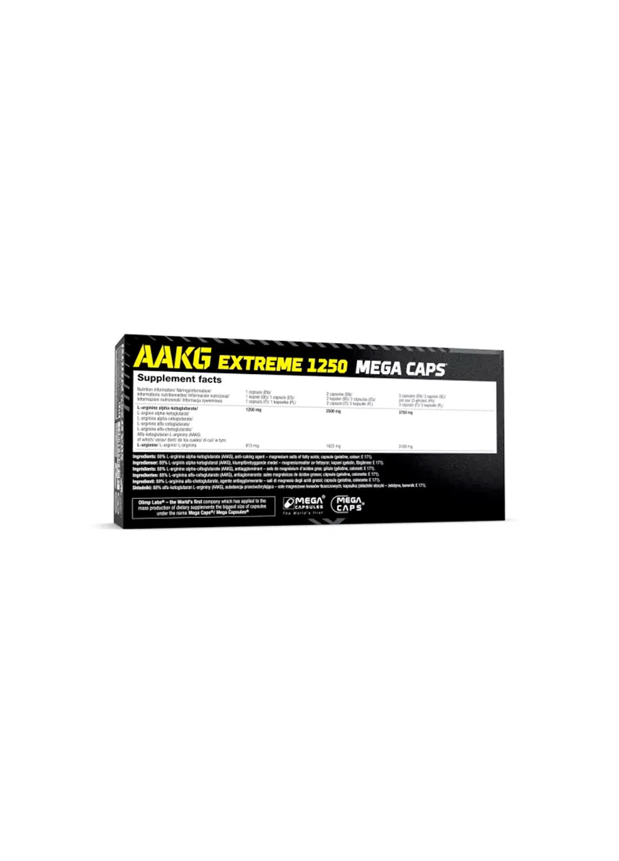 Olimp Nutrition AAKG Extreme Mega Caps 120 Kapslar Innehåll