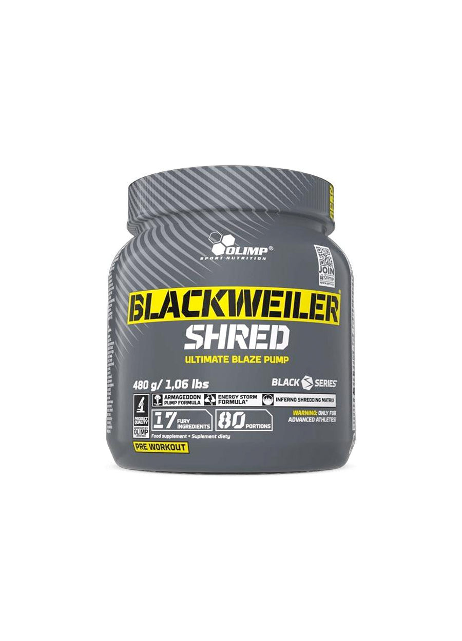 Olimp Nutrition Blackweiler Shred 480g Exotic Orange framsida