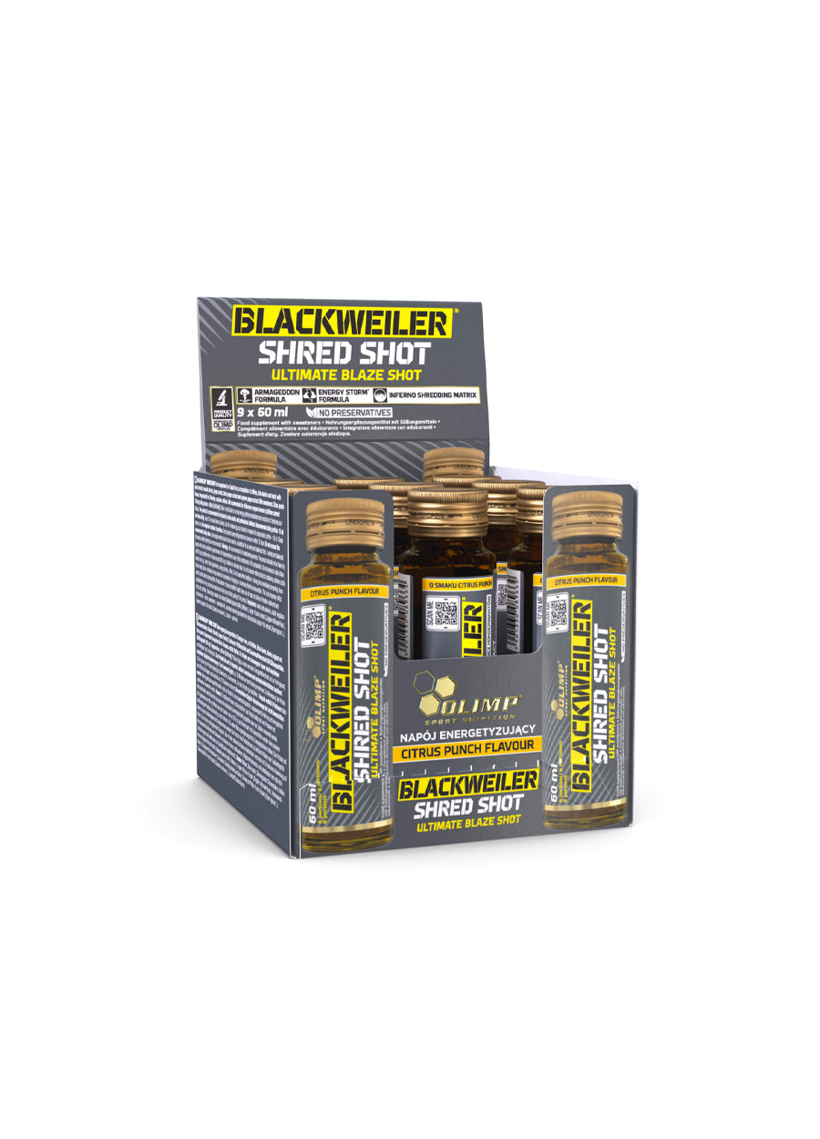 Olimp Nutrition Blackweiler Shred Shot 9 x 60ml Citrus Punch