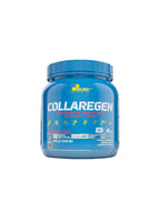 Blå Collaregen 400 g-burk med framsida och etikett