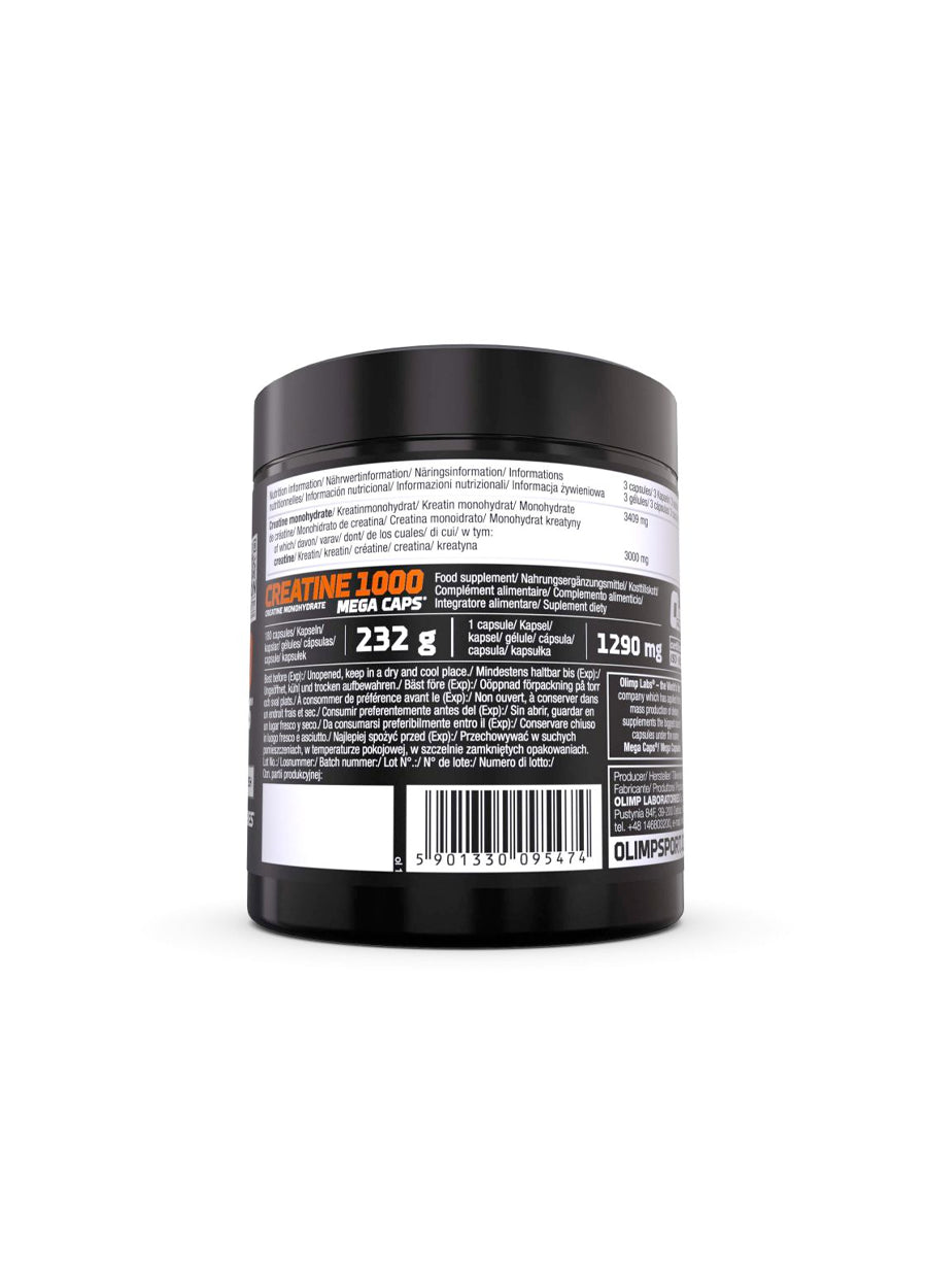 Olimp Nutrition Creatine 1000 180 Kapslar baksida