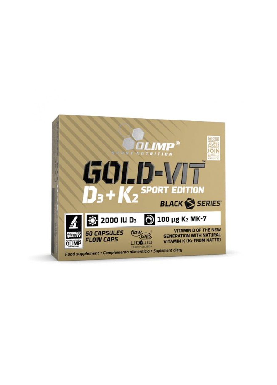 Olimp Nutrition Gold Vit D3 + K2 Sport Edition 60 Kapslar Framsida