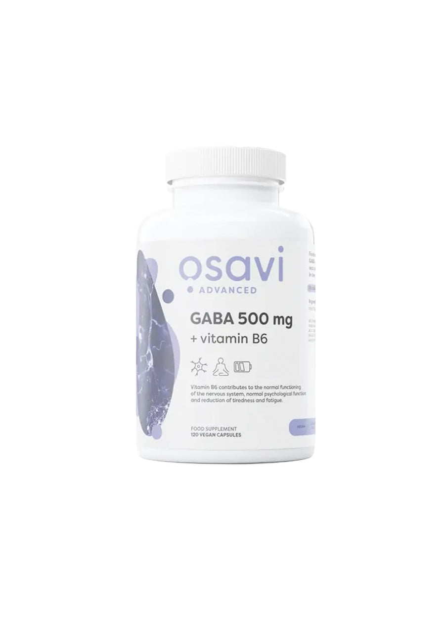 Osavi GABA 500mg + Vitamin B6 120 Kapslar Framsida