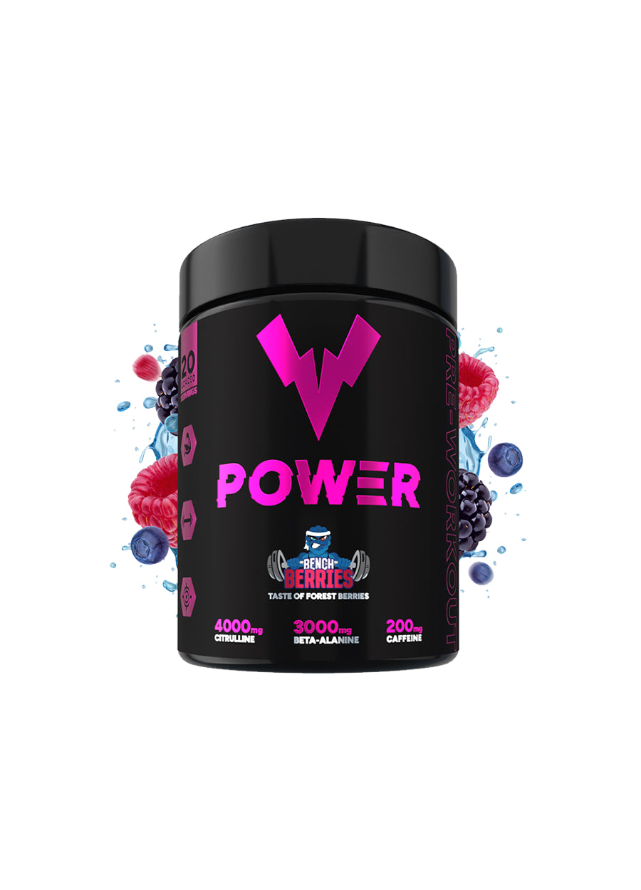 Power Nutrition POWER PRE PWO 300g Bench Berries Framsida