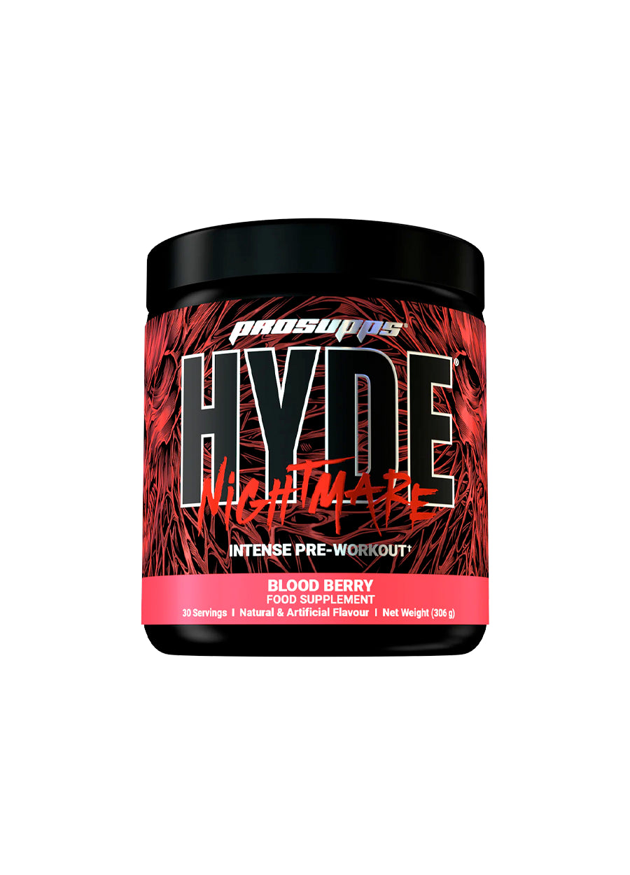 Kosttillskottburk ProSupps Hyde Nightmare med Blood Berry-smak, 306 g