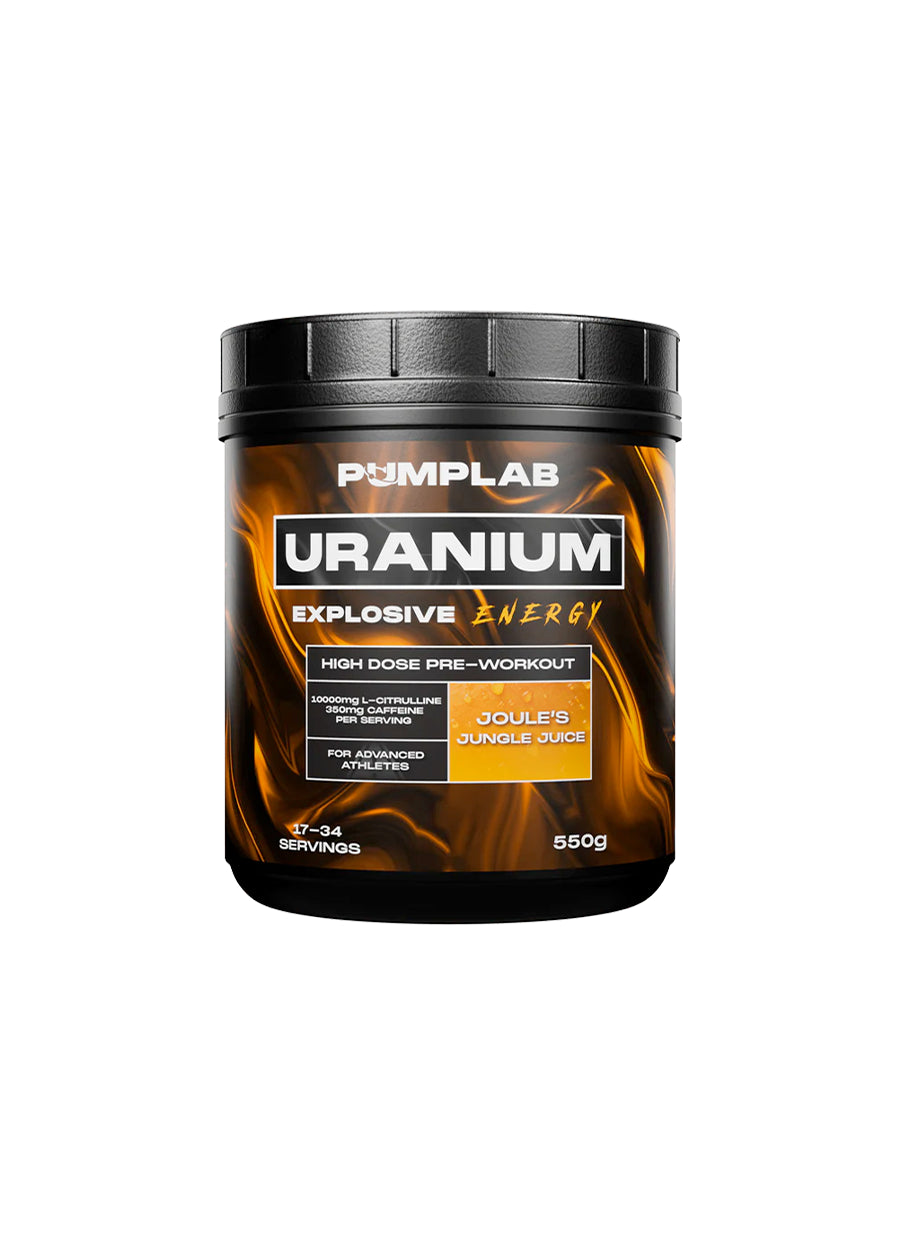 PumpLab URANIUM PWO Full Stim Preworkout 550g Joule's Jungle Juice