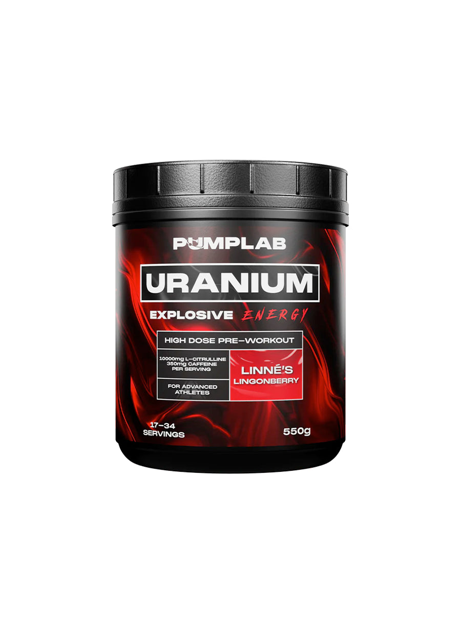 PumpLab URANIUM PWO Full Stim Preworkout 550g Linné's Lingonberry