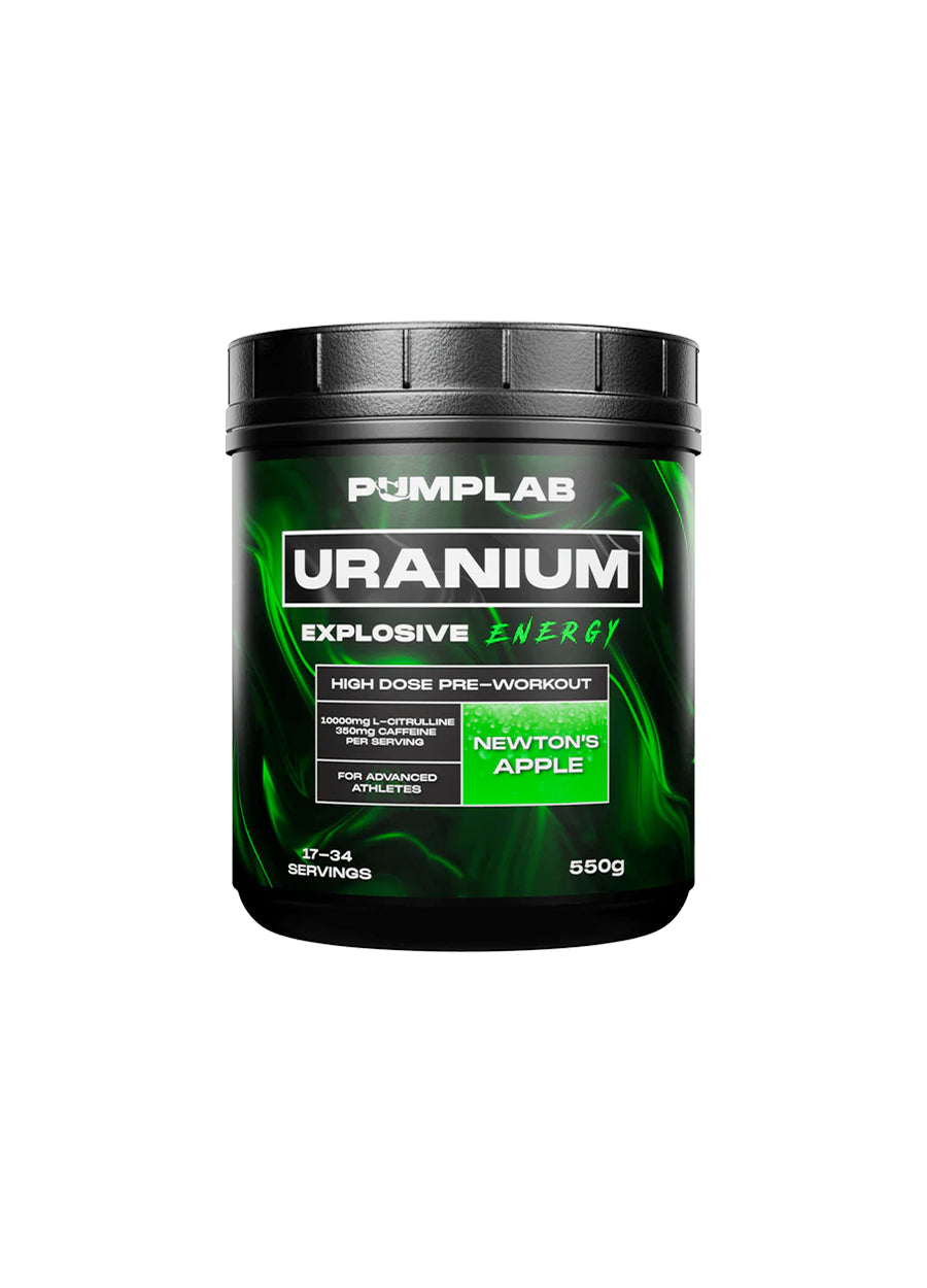 PumpLab URANIUM PWO Full Stim Preworkout 550g Newton's Apple