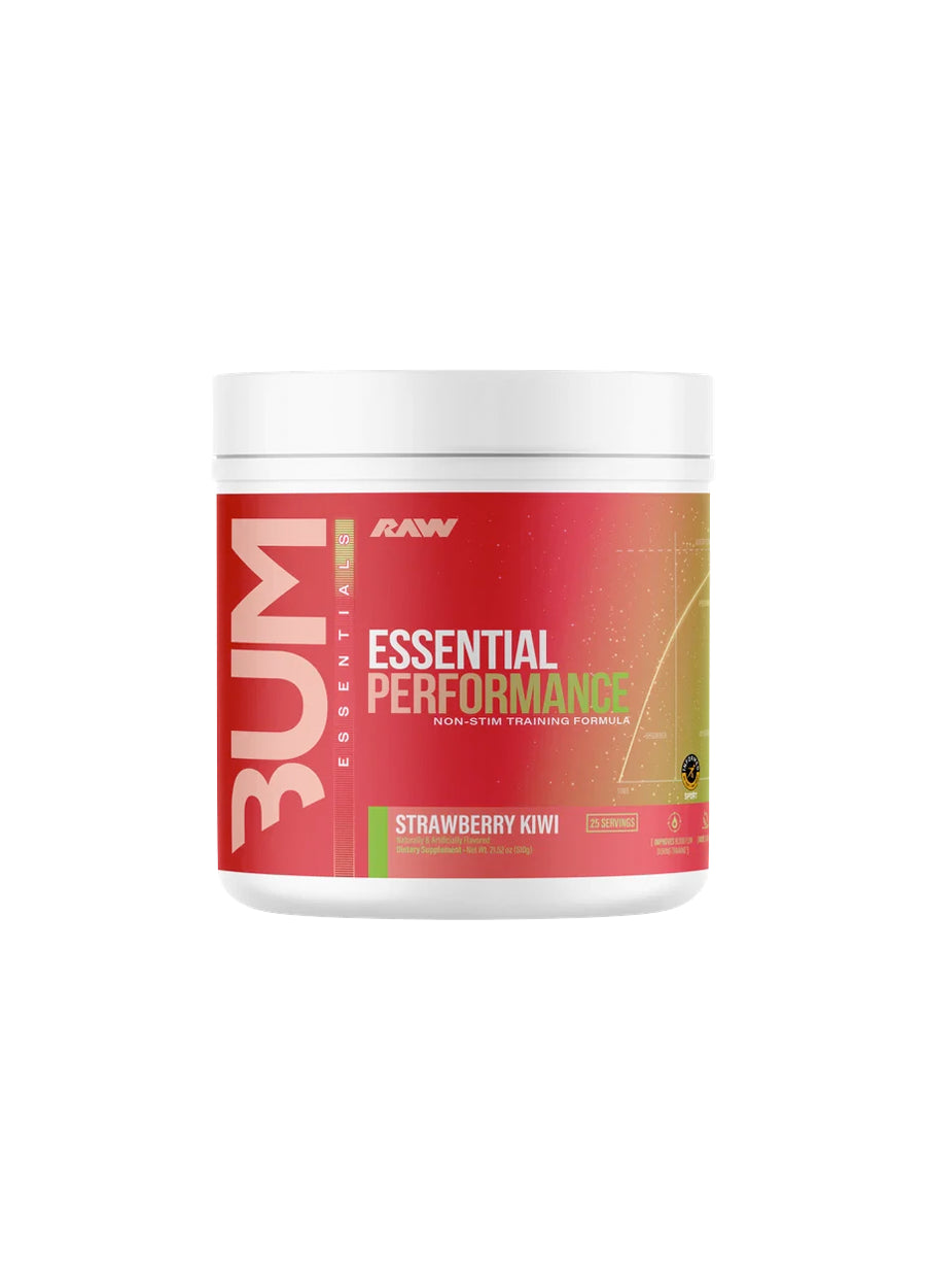 RAW Essential Performance-burk med jordgubb-kiwi-smak, 615 g