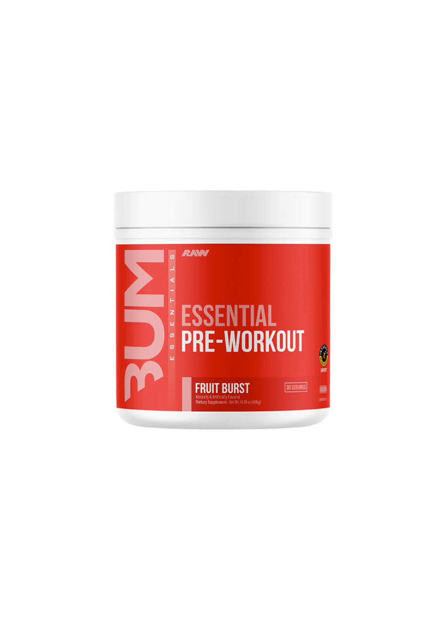 Raw Nutrition CBUM Essential Pre-Workout 408g Fruit Burst Framsida
