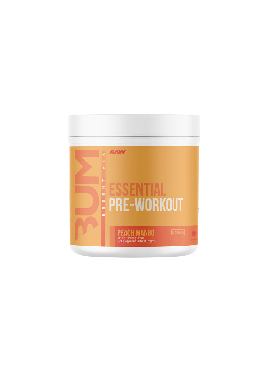 Raw Nutrition CBUM Essential Pre-Workout 408g Peach Mango Framsida