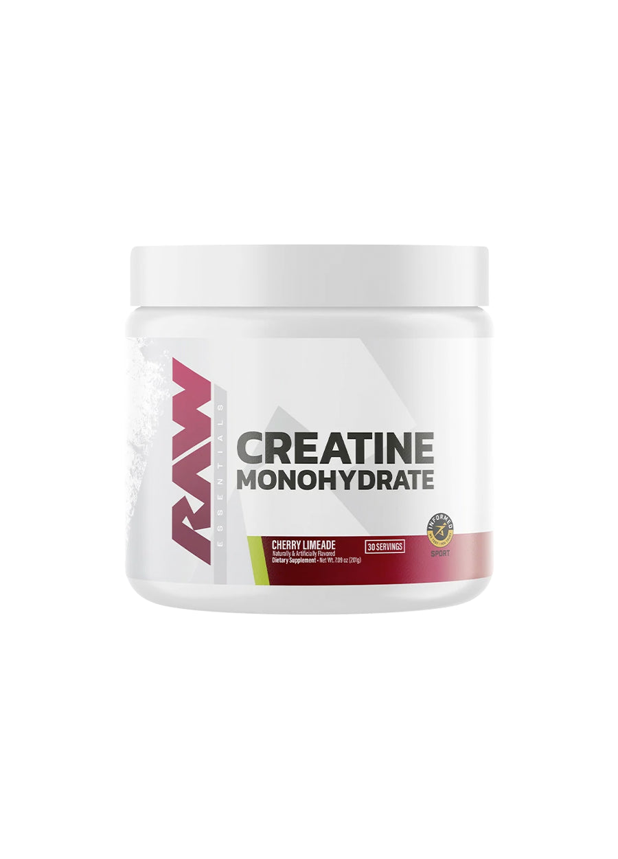 Raw Nutrition kreatinmonohydrat i burk, Cherry Limeade-smak