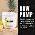 Tillskottsburk med ananasetikett, Pump Non-Stim 480 g