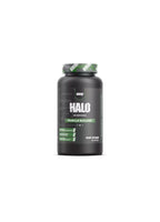 Redcon1 HALO 60 kapslar, burk med svart etikett och gröna detaljer.