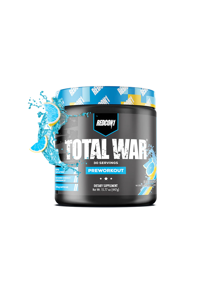 Redcon1 Total War Preworkout 429g Blue Lemonade Framsida