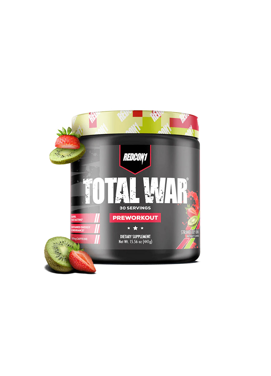 Redcon1 Total War Preworkout 429g Strawberry Kiwi Framsida