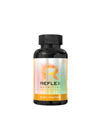 Reflex Nutrition Zinc Matrix-flaska med kapslar, svart lock och orange etikett.