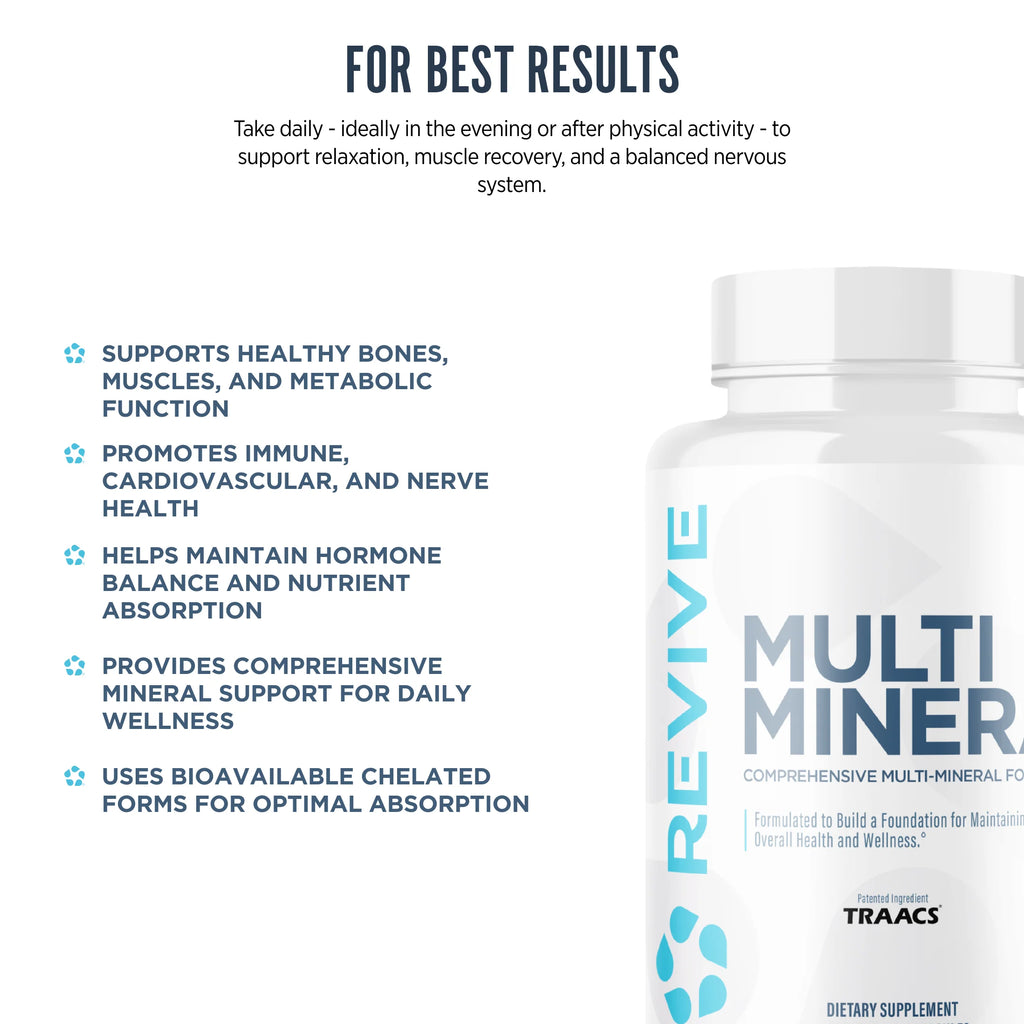 Revive MD Multi Mineral 210 Kapslar Fördelar